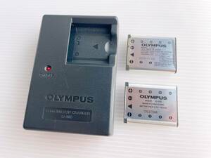 送料込■OLYMPUS オリンパス 純正充電器 LI-40C 1個 バッテリーパック LI-42B 2個セット■AY-03