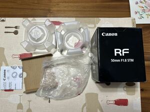 元箱　取説　マニュアル Canon キャノン RF 50mm F1.8 STM 、レンズ無し