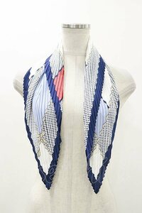 axes femme / retro pattern pleat scarf H-23-09-17-023h-1-ZA-AX-L-NS-ZH