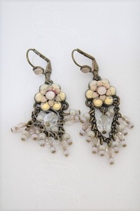 Michal Negrin / ドリームキャッチャーモチーフストーンイヤリング Y-23-07-30-006y-1-AC-LO-L-AS-ZY