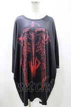 NieR Clothing / プリント半袖BIG CUTSEW H-23-10-23-064-PU-TO-KB-ZT196_画像1