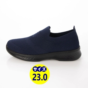  fly knitted sneakers slip-on shoes sneakers new goods [22537-NAV-230]23.0cm walk interior put on footwear 