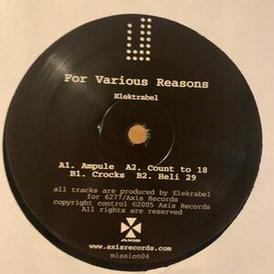 [ Elektrabel - For Various Reasons - 6277 MISSION 04 ] Jeff Mills