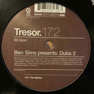 [ Ben Sims - Dubs 2 - Tresor Tresor 172 ]