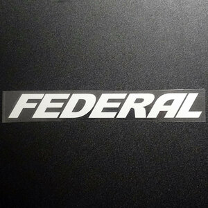 新品 未使用☆FEDERAL フェデラル カッティングステッカー 1枚 シルバー 縦2.5mm×横21mm |ロゴ|デカール|切り文字|切文字|送料無料|sti-45