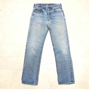 【ビンテージ】80's Levi's 501 リーバイス 黒カン セルビッチジーンズ デニムパンツ ボタン裏524 赤耳 USA製 ヴィンテージ AB52