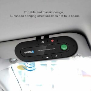  multipoint speaker phone 4.1 EDR wireless Bluetooth hands free car kit MP3 music IPhone Android