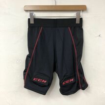 K2490-K◆CCM シーシーエム インナーショーツ◆sizeS ブラック アイスホッケーウエア スポーツウエア メンズ ロゴ入り_画像4