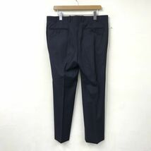 O697-N◆美品◆ LANVIN ランバン セットアップ スーツ シングル 2B 総裏 ◆ size52 ネイビー ヘリンボーン 紺 ウール サイドベンツ_画像8