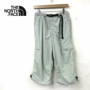 O319-N◆ THE NORTH FACE ノースフェイス クロップドパンツ トレッキング クライミング ◆sizeL ミントグリーン ナイロン ストレッチ