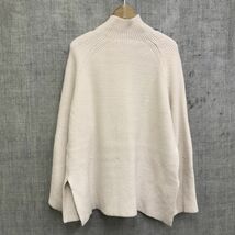 O1283-O◆ ZARA ザラ ニットセーター タートルネック トップス◆sizeS アイボリー_画像5