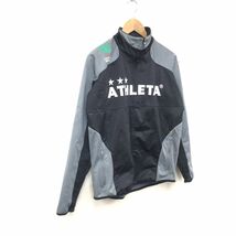 O1176-F-N◆ athleta アスレタ cafe du brasil トラックジャケット ジップアップブルゾン ◆ sizeM ポリエステル ポリウレタン 古着 メンズ_画像5