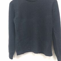 O1550-F◆ OZAWA cashmere オザワカシミヤ ニット セーター トップス ◆ sizeM カシミヤ100 ブラック 黒 単色 古着 ユニセックス 秋冬_画像4