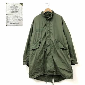 O1506-D◆80s~◆ US ARMY アメリカ軍 M-65 モッズコート ライナー付属 フィシュテール ミリタリー◆sizeS/R カーキ コットン ナイロン