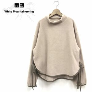 O1445-R◆良品 UNIQLO × White Mountaineering ユニクロ × ホワイトマウンテニアリング フリースプルオーバー◆サイズS レディース