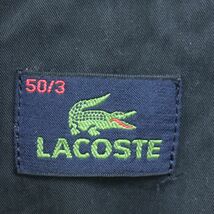 O1331-F◆ LACOSTE ラコステ キルティングジャケット ブルゾン ◆ size50 コットン ナイロン ブラック ロゴパッチ 古着 メンズ 秋冬_画像8