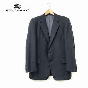 O2044-N◆old◆ Burberrys バーバリーズ テーラードジャケット シングル 2B 背抜き トップス ◆ size175AB6 チャコール ウール メンズ