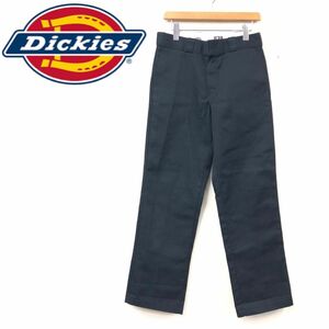 O2016-F-N◆ Dickies ディッキーズ 874 ワークパンツ ジッパーフライ ◆ size32×30 ポリエステル コットン ネイビー 古着 メンズ