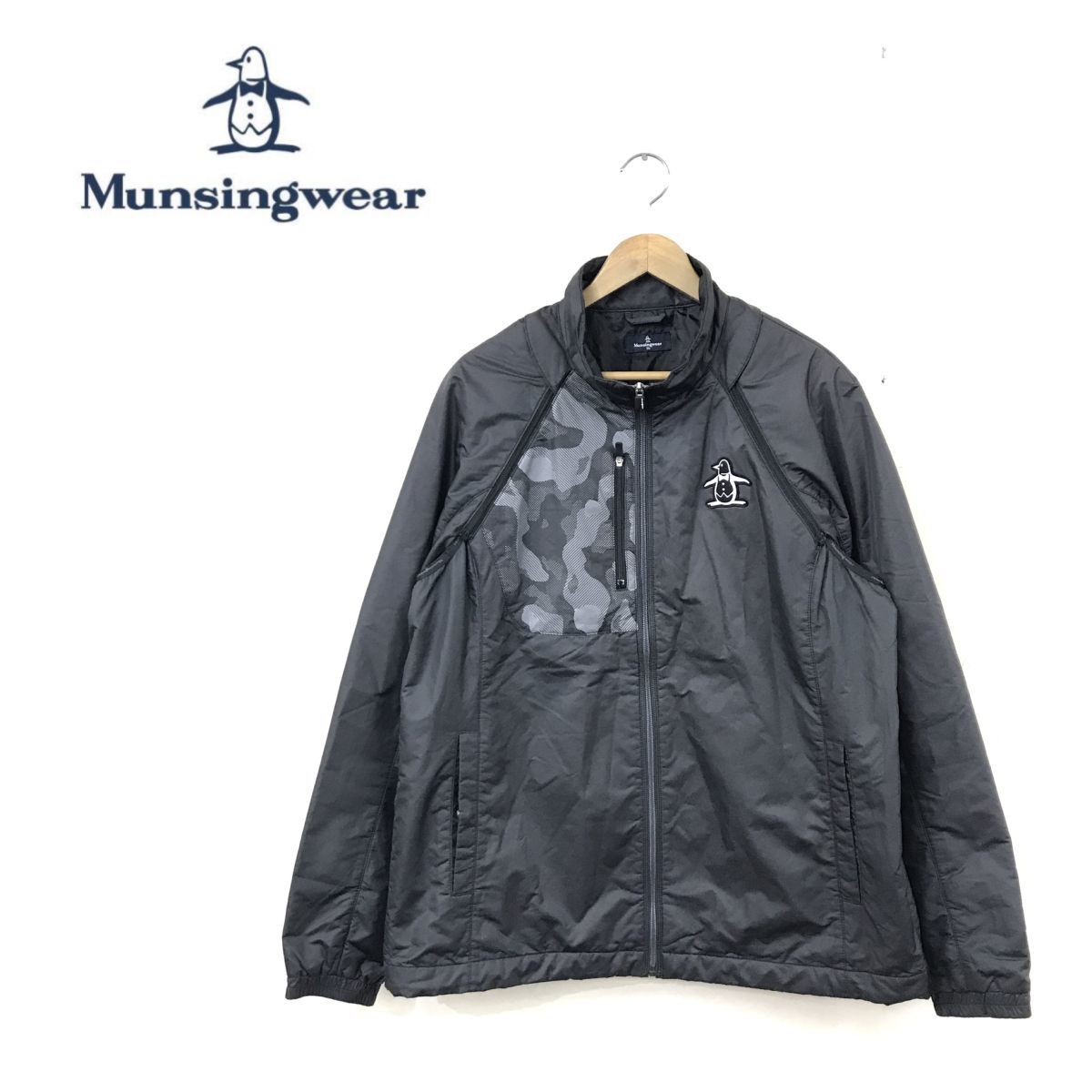 美品 MUNSING WEAR マンシングウェア ウインドストッパー コート L-