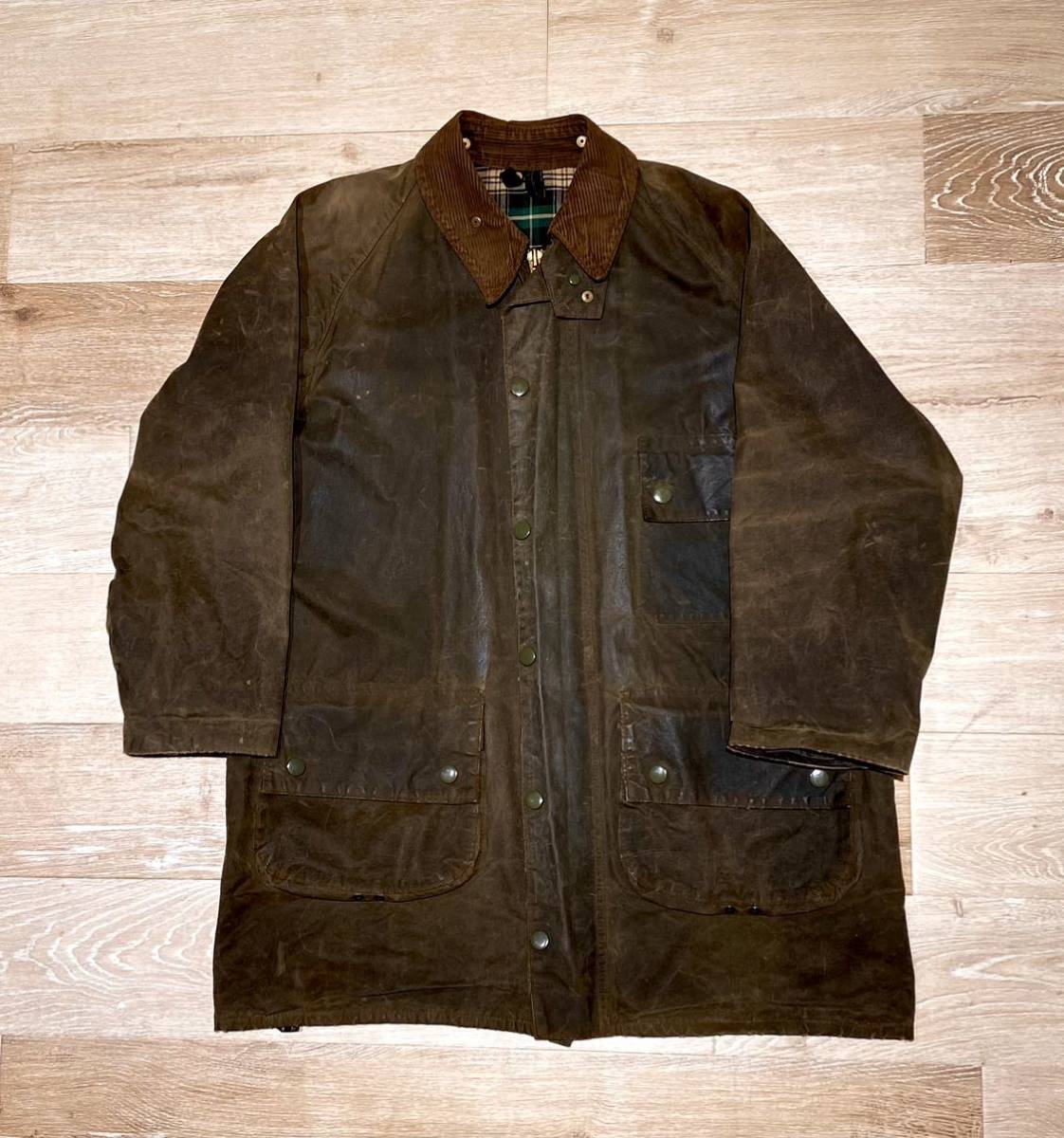 82年Barbour ソルウェイジッパー 1crown vintage-