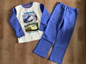  новый товар мужчина Kids Shinkansen обратная сторона ворсистый пижама 130 см 