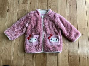 中古 女の子 ベビー サンリオ マイメロ もこもこ ジャケット 90センチ