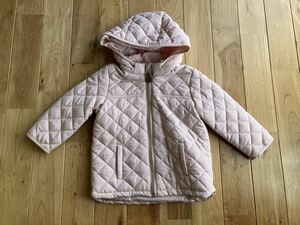  new goods H&M girl baby outer cotton inside jumper pink 90 centimeter 