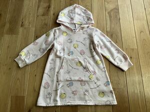  used Sanrio reverse side nappy One-piece long sleeve hood direction 90 centimeter 