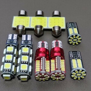 超爆光！YA系 エクシーガ ルームランプ ナンバー灯 ポジション バックランプ T10 LED ウェッジ球 ホワイト スバル /13/57/34/t31