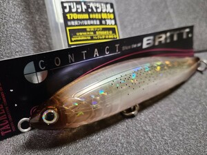 未使用　タックルハウス　コンタクト　ブリット　　britt ペンシル　170㎜　60.5g britt イカ