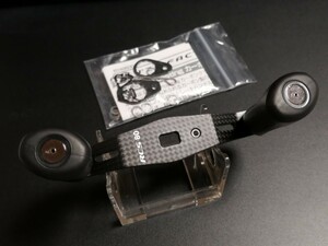 極美品　DAIWA　アイズファクトリー　RCS 　カーボンハンドル　80mm ベイトリール　RCS ハンドルノブ　 i'ze FACTORY rcs carbon　handle