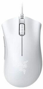 Razer DeathAdder Essential - Mercury White ゲーミングマウス 有線 5ボタン 6400 DPI　(shin