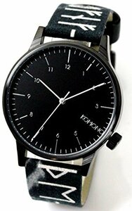 コモノ Winston Rune-Black クオーツ メンズ 腕時計 KOM-W2160 ブラック [並行輸入品]　(shin