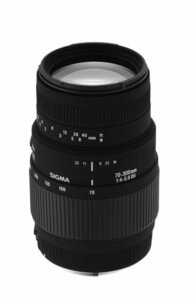 Sigma 70-300mm F4-5.6 DLマクロスーパーレンズ Minolta-AFカメラ用　(shin