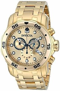 [インヴィクタ]Invicta 腕時計 ”Pro Diver” Chronograph 18k Gold-Plated Stainles　(shin