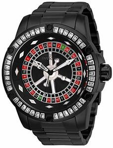 Invicta Men's 28715 Specialty Automatic 3 Hand Black, Red, Green, Si　(shin