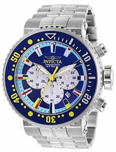 Invicta Men's 27660 Pro Diver Quartz 3 Hand Blue, White, Red, Yellow　(shin