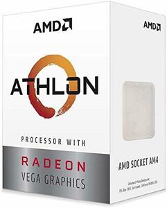 AMD Athlon 200GE Processor with Radeon Graphics 3.2GHz 2コア / 4スレッド 5　(shin