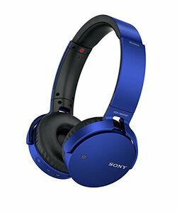 ソニー ワイヤレスヘッドホン 重低音モデル MDR-XB650BT : Bluetooth対応 折りたたみ式 ブルー MDR-XB650　(shin