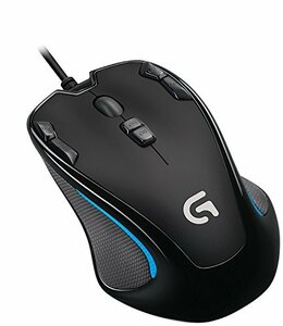 USB ゲーミングマウス ブラック ロジクール G300s プログラム可能ボタン 左右対称　(shin