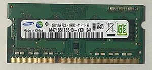 サムスン純正 PC3-12800(DDR3-1600) SO-DIMM 4GB ノートPC用メモリ DDR3L対応モデル （電圧1.35　(shin