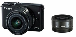 Canon ミラーレス一眼カメラ EOS M10 ダブルレンズキット(ブラック) EF-M15-45mm F3.5-6.3 IS STM　(shin