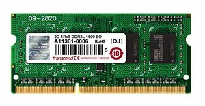 Transcend ノートPC用メモリ PC3L-12800 DDR3L 1600 2GB 1.35V (低電圧) - 1.5V 両対応　(shin