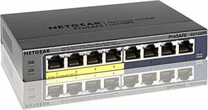 ネットギア NETGEAR スイッチングハブ 8ポート ギガビット PoE+(53W) 金属筐体 壁掛け対応 静音ファンレス VLAN 　(shin