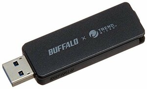 BUFFALO ウィルスチェック&パスワードロック&オートリターン機構搭載 USB3.0対応高速USBメモリー 16GB ブラック RU　(shin