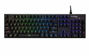 HyperX Alloy FPS RGB ゲーミングキーボード Kailh Silver ゲーマー向け USB充電ポート LEDバックラ　(shin