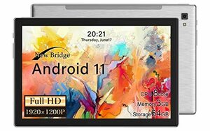ニュー ブリッジ タブレット 10.1インチ 最新Android11 解像度1920*1200 オクタコアプロセッサー メモリー3GB+　(shin