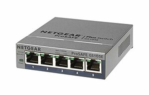 NETGEAR スイッチングハブ 5ポート ギガビット 金属筐体 壁掛け対応 静音ファンレス VLAN QoS アンマネージプラス 法人　(shin