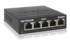 ネットギア NETGEAR スイッチングハブ 5ポート ギガビット 金属筐体 静音ファンレス 設定不要 GS305　(shin