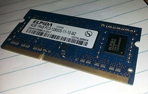 Elpida 4GB PC3-12800 DDR3-1600MHz Non-ECC CL11 204ピン メモリ EBJ40UG8EFU　(shin
